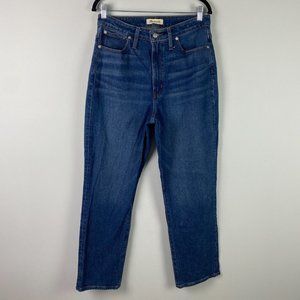 MADEWELL The Curvy Perfect Vintage Straight Jean in Mayfield Wash Size 30